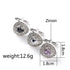 Luxury Cufflinks For Men Zircon Black Purple White Crystal Fashion Cuff Links Wedding Shirt Cuff Links Set Classic Jewelry Elegant Shirt Cufflinks