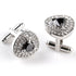 Luxury Cufflinks For Men Zircon Black Purple White Crystal Fashion Cuff Links Wedding Shirt Cuff Links Set Classic Jewelry Elegant Shirt Cufflinks