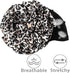 Luxury Elegant Bonnet Lightweight Soft Big Black Flower Elastic Elegant Hijab Caps Turban Africa Lightweight Headtie Head Scarf Soft Wrap Hat For Women