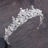 Luxury Elegant Crystal Pearl Bridal Crown Woman Tiaras Hair Jewelry Ornaments Hairwear Bride Headbands Wedding Hair Accessories Wedding Crown Hair Jewelry Bridal Hair Accessories Women Crown Rhinestones Crystal Tiaras Bride Queen Party Gift