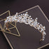 Luxury Elegant Crystal Pearl Bridal Crown Woman Tiaras Hair Jewelry Ornaments Hairwear Bride Headbands Wedding Hair Accessories Wedding Crown Hair Jewelry Bridal Hair Accessories Women Crown Rhinestones Crystal Tiaras Bride Queen Party Gift