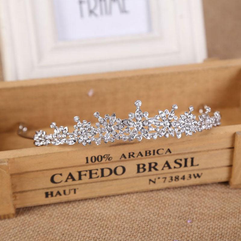 Luxury Elegant Crystal Pearl Bridal Crown Woman Tiaras Hair Jewelry Ornaments Headbands Wedding Party Hair Accessories  Wedding Hair Accessories Ladies Headband Hair Jewelry Wedding Hair Accessories Ladies Headwear Bridal Headwear