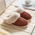 Luxury Faux Suede Home Women Full Fur Slippers Winter Warm Plush Bedroom Non-Slip Couples Shoes Indoor Furry Slippers Memory Foam Fluffy Soft Warm Slip On House Slippers Anti-Skid Cozy Plush For Indoor Outdoor