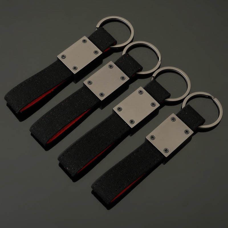 Luxury Genuine Leather Car Keychain Suit For All Key Keyring Family Present For Man Woman Genuine Leather Keychains Holder For Men Women