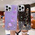 Luxury Glitter Wristband Love Heart Bracelet Phone Case For iPhone 14 13 12 11 XSMax X XR 12 mini 7 8 14Plus Holder Bumper Cover Cute Luxury Plating Soft Flexible  with Love Heart Chain Bracelet Hand Strap  Women Protective Cover