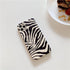 Luxury Leather Black White Zebra Pattern Phone Case for iPhone 13 12 11 14 Pro Max Xs Xr 7 14 plus Anti-fall Soft Silicone Back Cover Soft Slim Thin Luxury Shockproof Shiny Case for Girls and Women Zebra Print iPhone Case