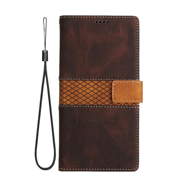 Luxury Leather Magnetic Flip Case For iPhone 14 13 12 Mini 11 Pro XS Max X XR 6 6s 8 7 Plus SE Wallet Card Phone Cover PU Leather Wallet Case with Card Pockets Back Flip Cover for iPhone