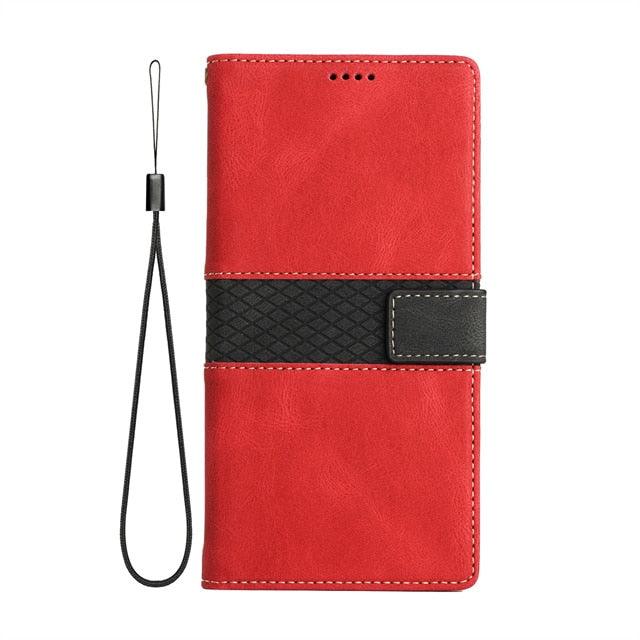 Luxury Leather Magnetic Flip Case For iPhone 14 13 12 Mini 11 Pro XS Max X XR 6 6s 8 7 Plus SE Wallet Card Phone Cover PU Leather Wallet Case with Card Pockets Back Flip Cover for iPhone