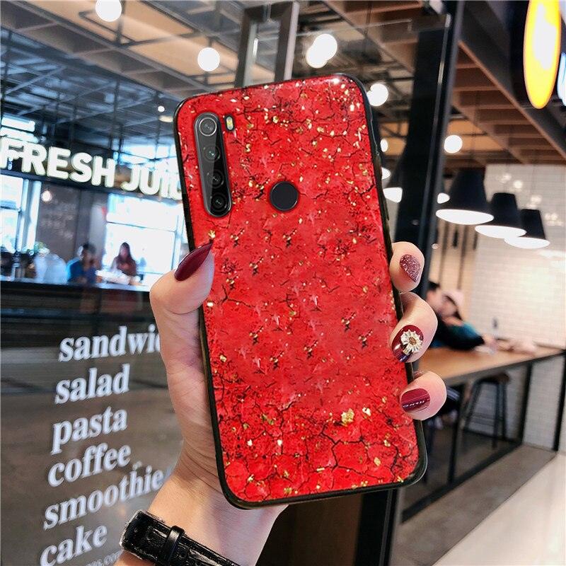 Luxury Marble Gold Foil Phone Case For Xiaomi Redmi Note 9 9S 8 8T 7 6 5 Pro 9A 9C 8A 7A 6A 10X 5G Coque Soft Silicone Cover Luxury Marble Pattern Bling Shell Back Mirror Glass Case Cover with Soft Bumper and Hybrid Technology