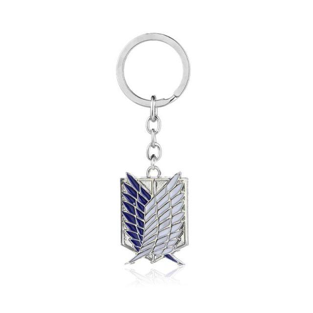 Luxury New Wings of Liberty Freedom Attack On Titan Scouting Legion Keychain  Chain Ring Keyring Key Holder Jewelry  Wings Of Liberty Keychain Wings of Freedom Keychain