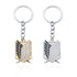 Luxury New Wings of Liberty Freedom Attack On Titan Scouting Legion Keychain  Chain Ring Keyring Key Holder Jewelry  Wings Of Liberty Keychain Wings of Freedom Keychain