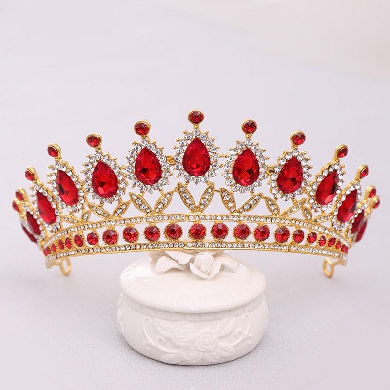 Luxury Rhinestone Crystal Crown Bride Tiaras And Crown Bridal Hair Jewelry Wedding Hair Accessories Bridal Crown For Wedding Luxury Rhinestone Crystal Crown Bridal Tiaras And Crowns Pageant Crown