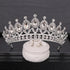 Luxury Rhinestone Crystal Crown Bride Tiaras And Crown Bridal Hair Jewelry Wedding Hair Accessories Bridal Crown For Wedding Luxury Rhinestone Crystal Crown Bridal Tiaras And Crowns Pageant Crown