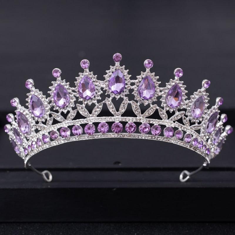 Luxury Rhinestone Crystal Crown Bride Tiaras And Crown Bridal Hair Jewelry Wedding Hair Accessories Bridal Crown For Wedding Luxury Rhinestone Crystal Crown Bridal Tiaras And Crowns Pageant Crown