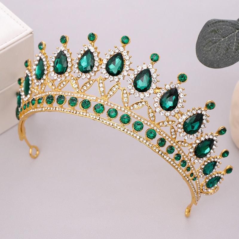 Luxury Rhinestone Crystal Crown Bride Tiaras And Crown Bridal Hair Jewelry Wedding Hair Accessories Bridal Crown For Wedding Luxury Rhinestone Crystal Crown Bridal Tiaras And Crowns Pageant Crown