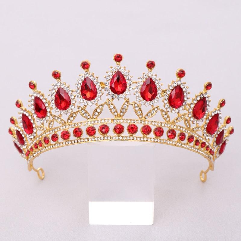 Luxury Rhinestone Crystal Crown Bride Tiaras And Crown Bridal Hair Jewelry Wedding Hair Accessories Bridal Crown For Wedding Luxury Rhinestone Crystal Crown Bridal Tiaras And Crowns Pageant Crown