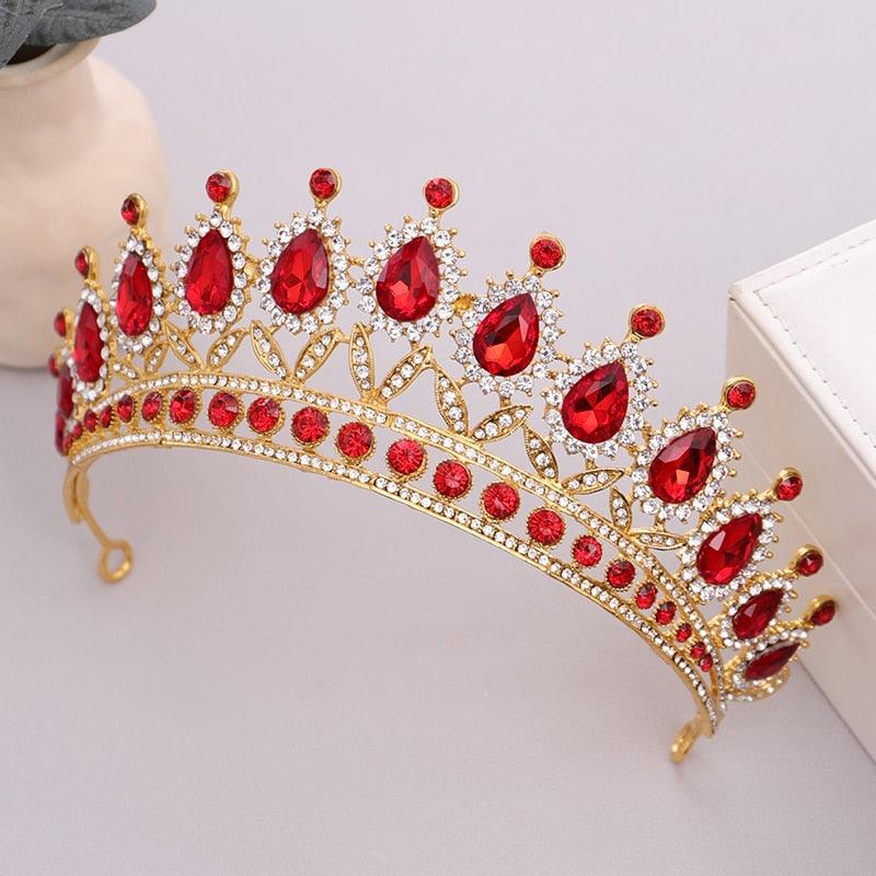 Luxury Rhinestone Crystal Crown Bride Tiaras And Crown Bridal Hair Jewelry Wedding Hair Accessories Bridal Crown For Wedding Luxury Rhinestone Crystal Crown Bridal Tiaras And Crowns Pageant Crown