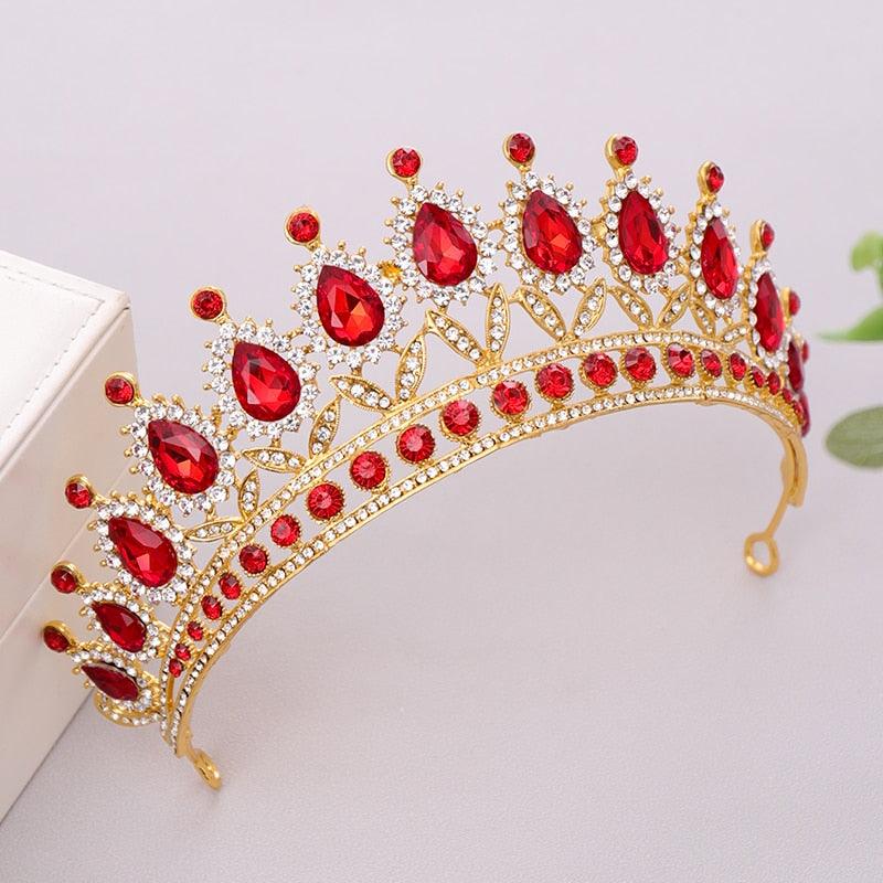 Luxury Rhinestone Crystal Crown Bride Tiaras And Crown Bridal Hair Jewelry Wedding Hair Accessories Bridal Crown For Wedding Luxury Rhinestone Crystal Crown Bridal Tiaras And Crowns Pageant Crown