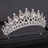 Luxury Rhinestone Crystal Crown Bride Tiaras And Crown Bridal Hair Jewelry Wedding Hair Accessories Bridal Crown For Wedding Luxury Rhinestone Crystal Crown Bridal Tiaras And Crowns Pageant Crown