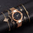 Luxury Rose Gold Starry Sky Dial Watches Women Crystal Bracelet Quartz Wrist Watch 5 PCS Set Women Ladies Watches Starry Sky Magnet Buckle Dial Diamond Cutting Mesh Straps Bracelet Wristwatch