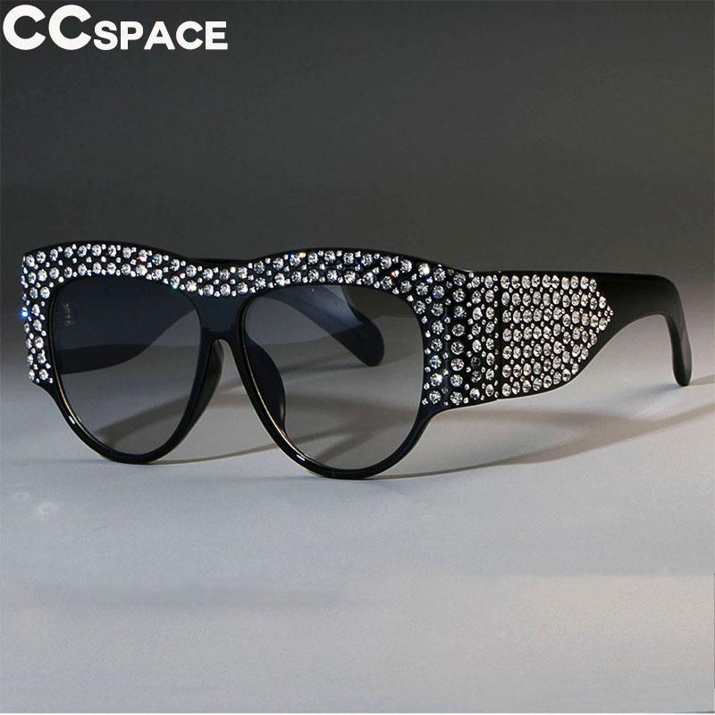 Luxury Shape Sunglasses For Women New Style Oversized New Latest Rhinestone Frame Style New Bling Diamond Glasses For Women New Fashionable  Shades