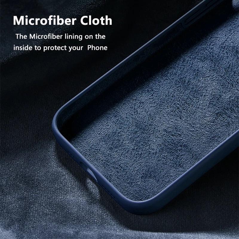 Luxury Silicone Case For iPhone 13 14 Pro Max Case For iPhone 13 Mini 13 14 Pro Cover Mobile Phone Case Silicone Back Cover For iPhone Anti-Scratch Slim iPhone Case For Women And Men