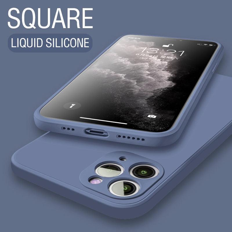 Luxury Silicone Case For iPhone 13 14 Pro Max Case For iPhone 13 Mini 13 14 Pro Cover Mobile Phone Case Silicone Back Cover For iPhone Anti-Scratch Slim iPhone Case For Women And Men