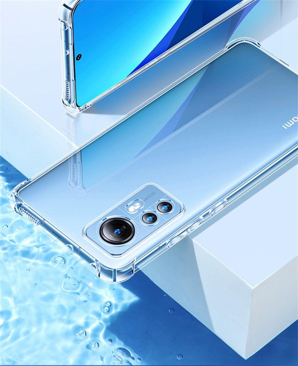 Luxury Silicone Cover For Clear Case Xiaomi Mi Redmi Note 11 Pro 7 8 9 10 9s 10s 11s Poco F3 M3 M4 X3 X4 Pro 12 11t 12x Shockproof Thin Soft Transparent Protective Case Flexible Transparent Mobile Phone Case