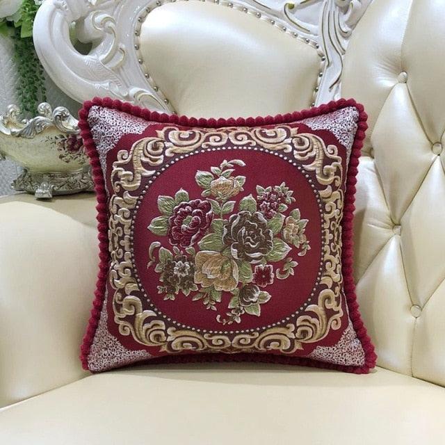 Luxury Sofa Pillow Case Living Room Pillows Bedside Backrest European Classical Aristocratic Style Throw Breathable Pillow Cases Lightweight Large Pillow Cover