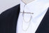 Luxury Tassel Chain Clip Collar Shirt Men's Fashion New Design Metal Collar Pin Retro Men's Accessories Brooches Fashion Personality Brooch Tassel Chain Clip Collar Shirt Buttoned Pin Male Accessories