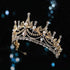 Luxury Zircon Bridal Tiaras Wedding Crown Rhinestone Headband Bridesmaid Hairband Hair Accessories Pearls Jewelry Bride Bride Princess Crowns Tiaras And Crowns For Tiaras For Girls Fairy Crown