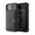 Magnetic Black Leather Wallet Case for iPhone 14 13 11 12 Case Armor Shockproof Card Holder Wallet Flip Cover Buckle Cash Card Sleeve Leather Protective Kickstand Durable High Capacity Phone Case