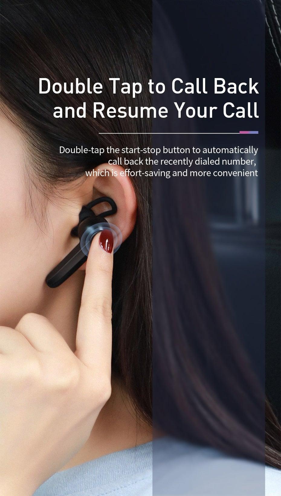 Magnetic Charging Wireless Bluetooth Earphone Bluetooth Headset Single Handsfree with Microphone Business Ear Updated Design with Industry Leading Sound & Improved Comfort, Long Wireless Range,