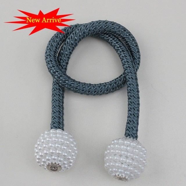 Magnetic Curtain Clip Room Accessories Pearl Ball Curtains Holder Tieback Home Decor Hanging Ball Buckle Tie Back Curtain Tiebacks Pearl Ball Home Curtain Buckle The Most Convenient Tie Backs Weave Clips Rope Straps Holder