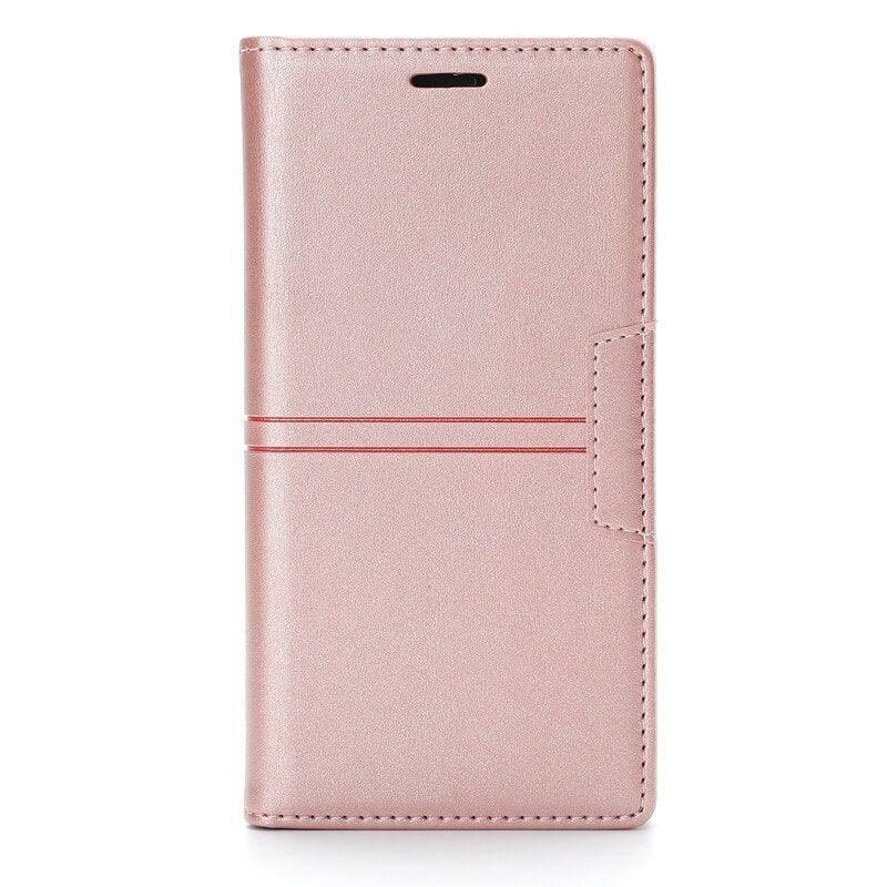 Magnetic Flip Leather Card Slot Wallet Case for iPhone 14 13 12 11 Pro Max Flip Invisible Magnetic Elegant Retro Phone Case Premium Leather PU Soft Flip Cover For iPhone