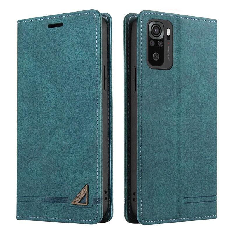 Magnetic Flip Leather Case For Redmi Note 10 10s 9 pro max 9T 9A 9C 8A K40 pro Wallet Cover For Xiaomi 10T Lite Poco X3nfc M3 F3  Redmi Note 11 Pro Wallet case with Card Holder Kickstand Magnetic Premium PU Leather