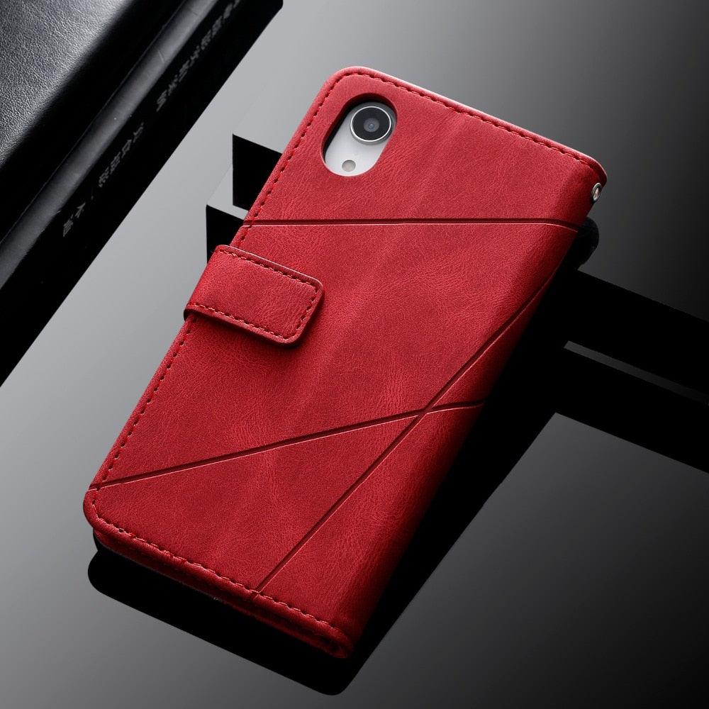 Magnetic Leather Case For iPhone 14 13 12 Mini 11 Pro Max XS XR 7 8 6 6S Plus SE 2023 Luxury Wallet Flip Card Holder Stand Cover Leather Wallet Case Magnetic Buckle Flip Folio Cover For iPhone