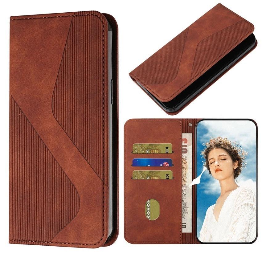 Magnetic Leather Case For Xiaomi Redmi Note 8 9 10 8T 9T 9S 10S 9A 9C Pro 11 POCO M3 X3 NFC Wallet Flip Stand Phone Book Cover Pattern PU Leather Wallet Folio Card Holder Shockproof Protective Case