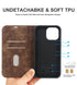 Magnetic Leather Wallet Phone Cover for iPhone 14 Plus 13 Pro Max 12 Mini for Wireless Charging Kickstand Card Case Magnetic Flip PU Leather Phone Case with Card Holder Slots Kickstand Shockproof Case