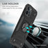 Magnetic Metal Ring Stand Holder Phone Case Cover For iPhone 11 12 13 14 Pro Max Xs XR X 8 7 6 6s Plus Rotating Ring Kickstand Fit Magnetic Car Mount Heavy Duty Dual Layer Shockproof Phone Case