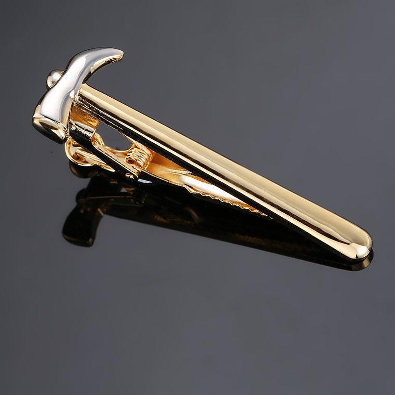 Man's Tie Clip Golden Plating Airplane Shaped Pilot Man's Tie Clip Elegant Airplane Tie Clip Wedding Gift Quality Luxury Gift For Pilot Lightweight Tie Clips