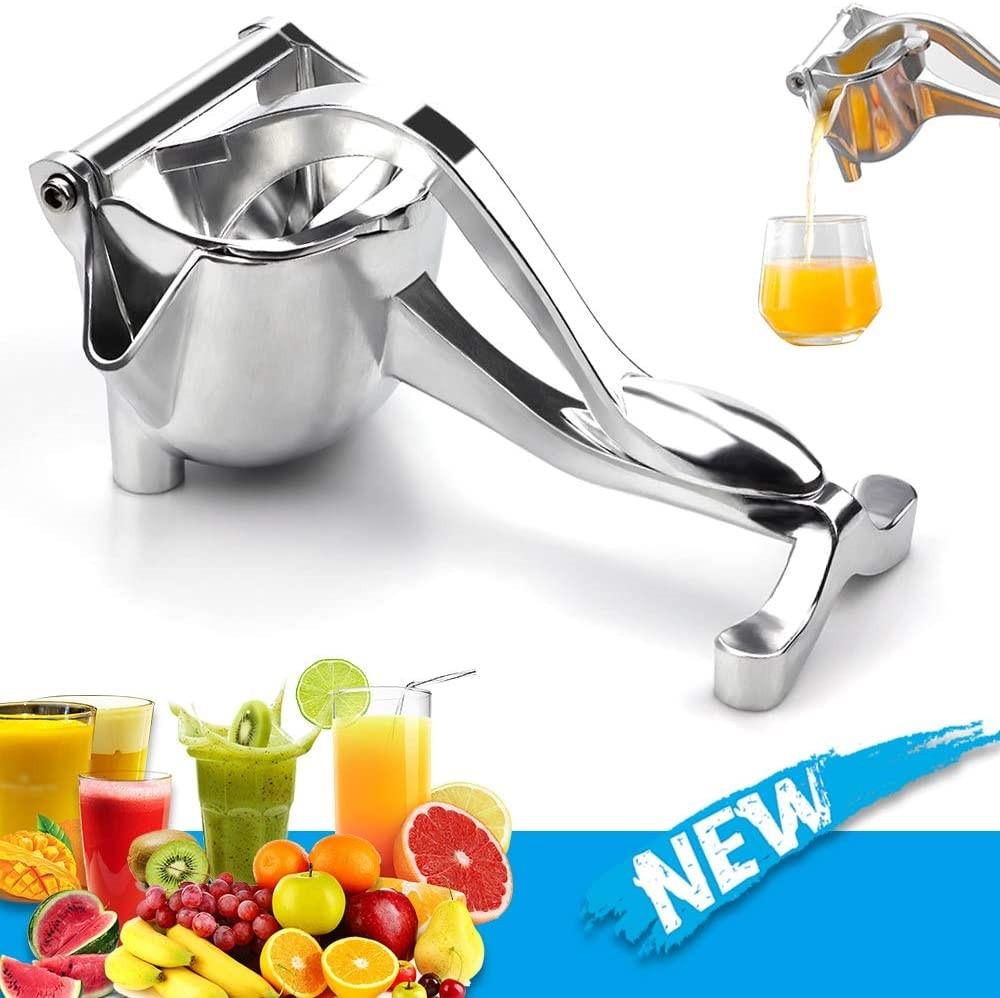 Manual Juice Squeezer Aluminum Alloy Hand Pressure Juicer Pomegranate Orange Lemon Sugar Cane Juice Kitchen Fruit Tool Fruit Juicer Manual Juicer Instant Juicer Orange Juicer Steel Handle Juicer