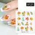 Maple Leaves 3D Nail Stickers Fall Leaf Flowers Line Sliders For Nails Self Adhesive Stickers Autumn Manicuring Decals Transfer Nail Decals Sticker For Pretty Girl Self-Adhesive Nail Decals Designer Nail Stickers for Acrylic