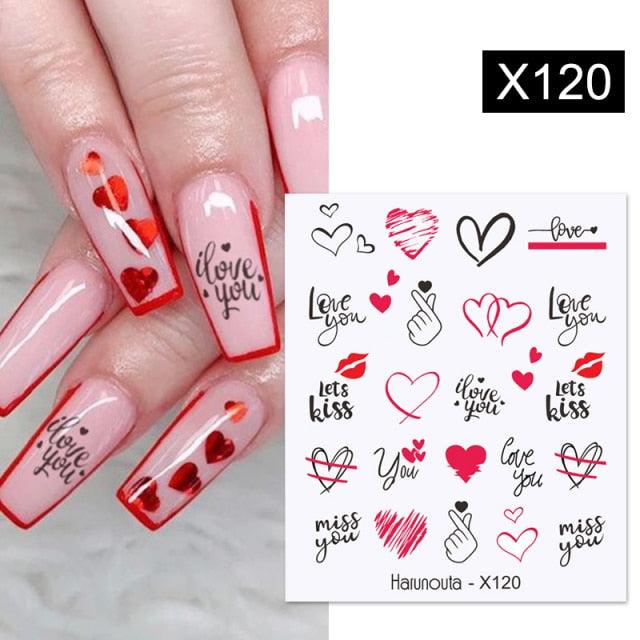 Marble Blooming 3D Nail Sticker Decals Flower Leaves Transfer Water Sliders Abstract Geometric Lines Nail Watermark Decals iridescent Decoration Nail Self-Adhesive Decals Nail Stickers Water Transfer Fresh Nail Decals for Nail Art Butterfly Palm