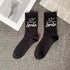 Marble Print New Style Harajuku Skateboard Long Socks Creative Fun Lightning Hip Hop Style Socks Streetwear Casual Cotton Socks Unisex Street Couple Socks For Men And Women