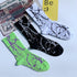 Marble Print New Style Harajuku Skateboard Long Socks Creative Fun Lightning Hip Hop Style Socks Streetwear Casual Cotton Socks Unisex Street Couple Socks For Men And Women