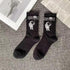 Marble Print New Style Harajuku Skateboard Long Socks Creative Fun Lightning Hip Hop Style Socks Streetwear Casual Cotton Socks Unisex Street Couple Socks For Men And Women