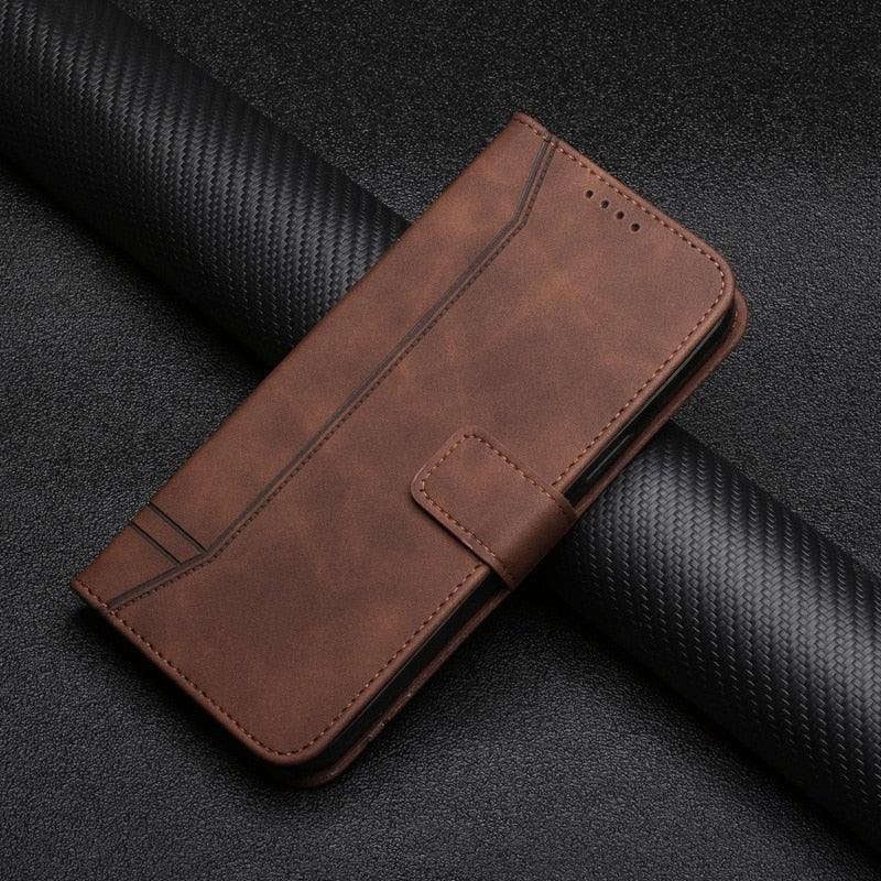 Matte Leather Wallet Case for Redmi Note 11 11S 11 Pro 10 9 8 7 Redmi 10 10C 10A 9T 9A 9C 9 8 Flip Cover for M4 Pro X4 Pro F4 M3 Premium PU Leather Wallet Case