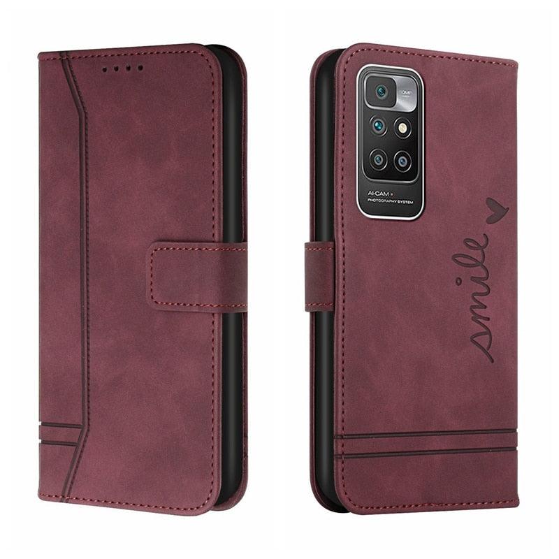 Matte Leather Wallet Case for Redmi Note 11 11S 11 Pro 10 9 8 7 Redmi 10 10C 10A 9T 9A 9C 9 8 Flip Cover for M4 Pro X4 Pro F4 M3 Premium PU Leather Wallet Case