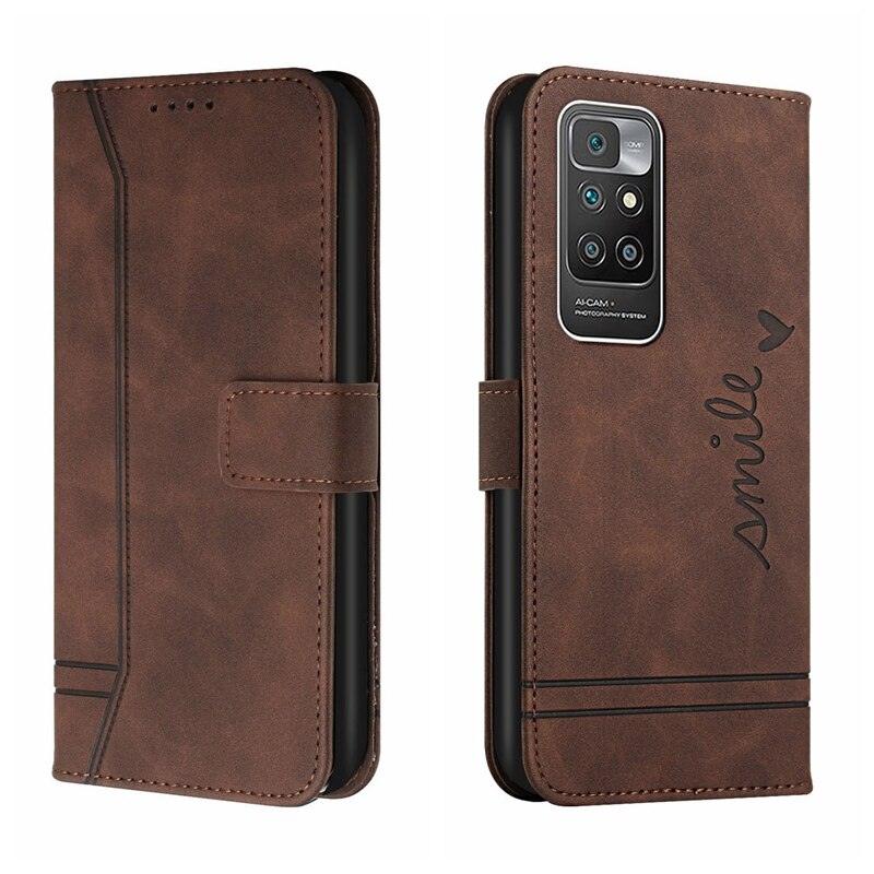 Matte Leather Wallet Case for Redmi Note 11 11S 11 Pro 10 9 8 7 Redmi 10 10C 10A 9T 9A 9C 9 8 Flip Cover for M4 Pro X4 Pro F4 M3 Premium PU Leather Wallet Case